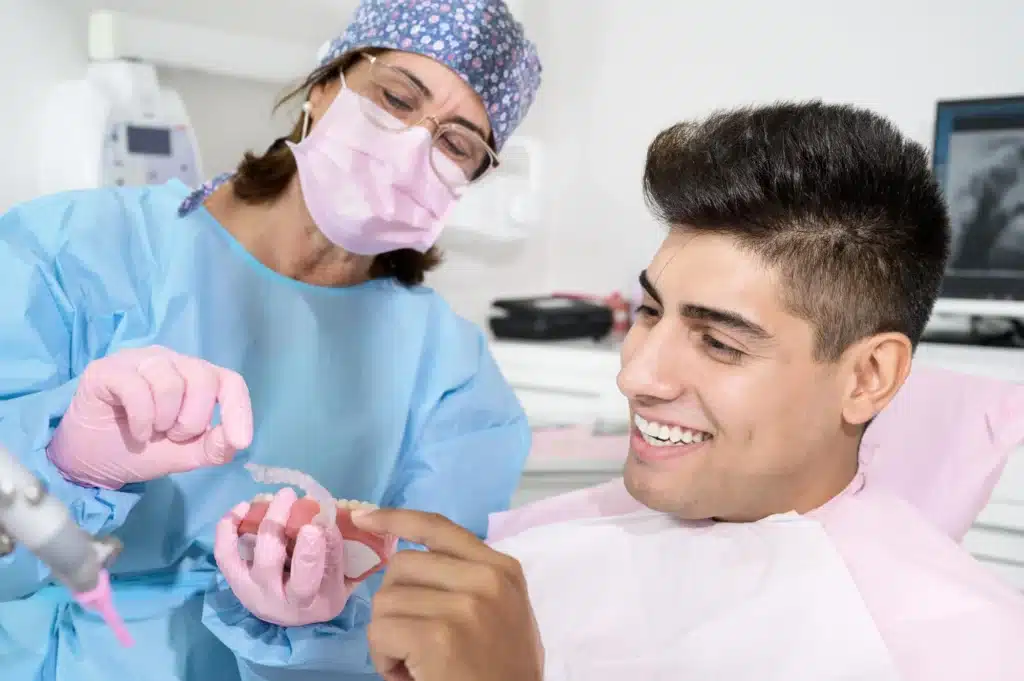 Man about to get brownstown invisalign